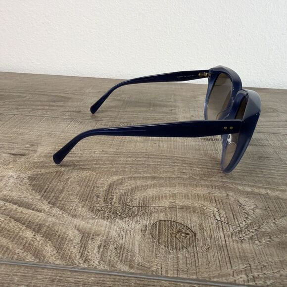 Celine Paris Sunglasses Oversized Full Rim Round Blue 2 Dot Cl4048FN 63-130140 main image 4